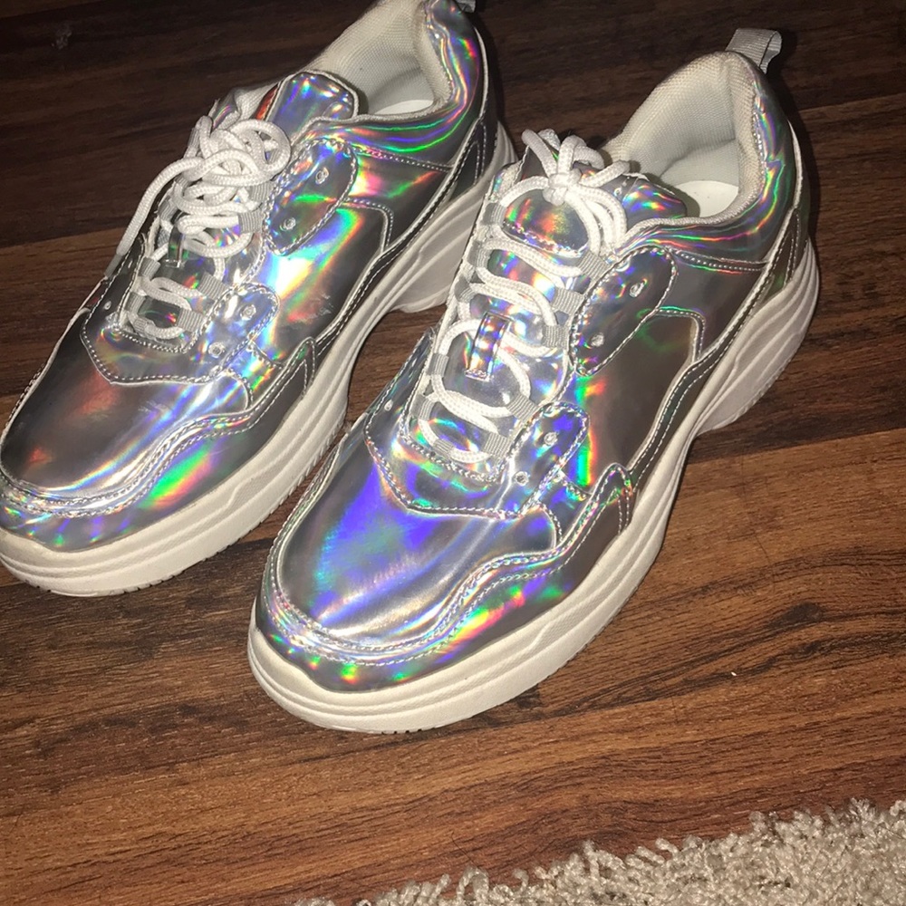 Metallic sneakers!